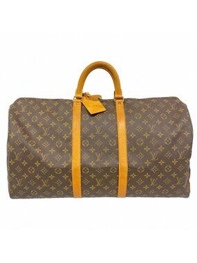 Louis Vuitton Boston Bag Monogram Keepall 55 Brown